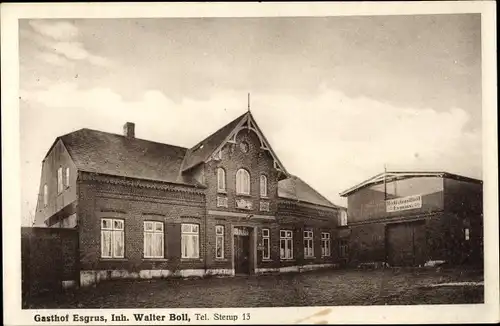 Ak Sterup in Angeln, Gasthof Esgrus, Außenansicht