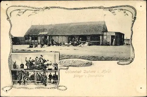 Ak Ostseebad Dahme in Holstein, Böttger's Strandhütte