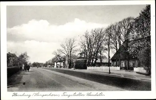 Ak Hamburg Nord Langenhorn, Blick in die Tangstedter Landstraße