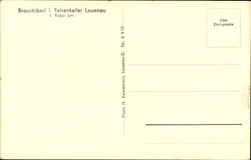 Ak Lauenau in Niedersachsen, Braustüberl i. Felsenkeller, Innenraum