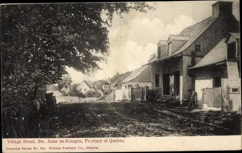 Ak Sainte-Anne-de-Beaupré Québec Kanada, Village Street