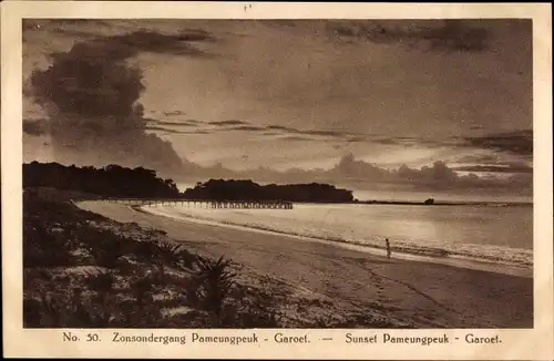 Ak Garoet Garut Java Indonesien, Sunset Pameungpeuk