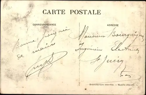 Ak Guercif Marokko, Rue de l'Infirmerie et Hôtel Simon