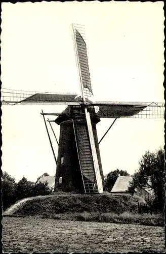 Ak Westmalle Malle Flandern Antwerpen, Windmühle, Stenen Molen
