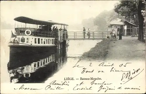 Ak Liège Lüttich Wallonien, Bateau-Mouche