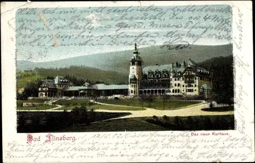 Ak Świeradów Zdrój Bad Flinsberg Schlesien, Neues Kurhaus