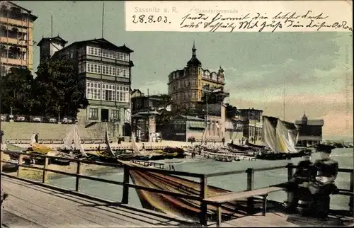 Ak Sassnitz auf Rügen, Strandpromenade