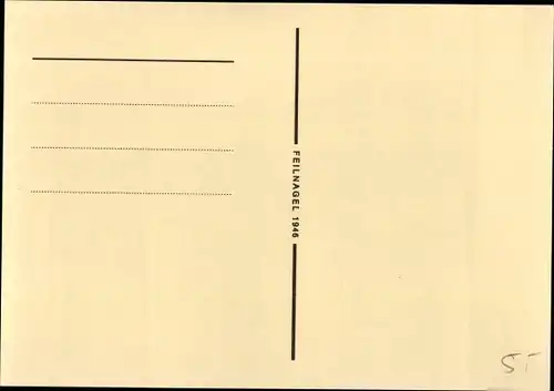 Ak Die Kippe, Rasch bückt sich, wer rauchbeflissen, nach dem was andre weggeschmissen,Feilnagel 1946