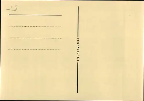 Ak Der Buchele Sammler, In voller Rüstung, Feilnagel 1946