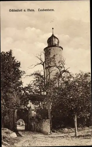 Ak Ochsenfurt am Main Unterfranken, Taubenturm