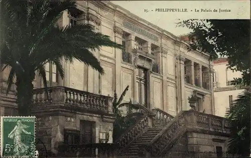 Ak Philippeville Skikda Algerien, Le Palais de Justice