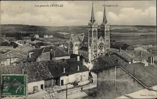 Ak Euville Meuse, Gesamtansicht mit Kirche, Vue generale