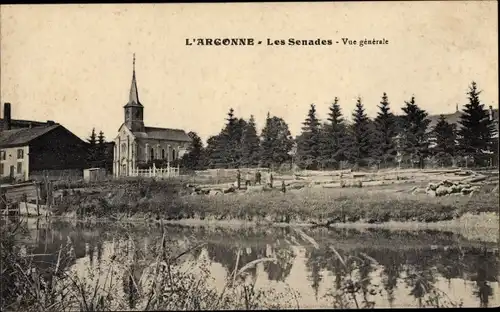Ak L'Argonne Meuse, Les Senades, Vue generale