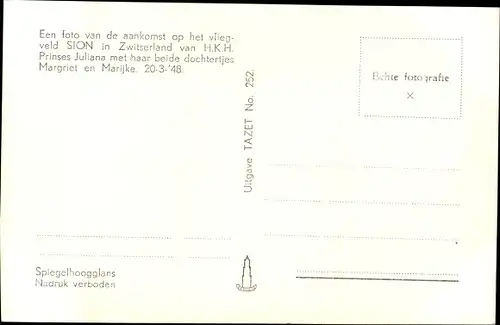 Ak Juliana der Niederlande, Prinzessinnen Margriet und Marijke, Niederländisches Königshaus