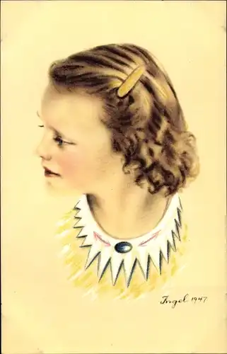 Künstler Ak Ingel, Prinzessin der Niederlande, Portrait