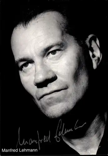 Ak Schauspieler Manfred Lehmann, Portrait, Autogramm