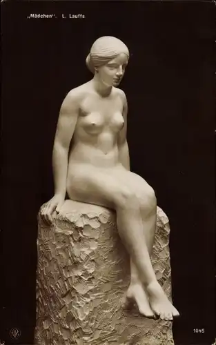 Ak Plastik von L. Lauffs Mädchen