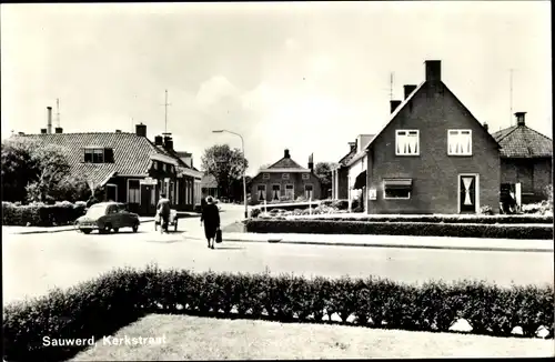 Ak Sauwerd Groningen Niederlande, Kerkstraat