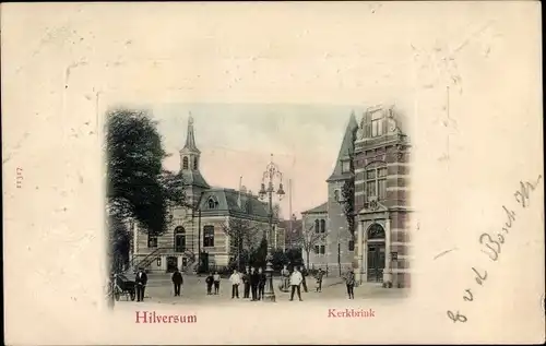 Ak Hilversum Nordholland Niederlande, Kerkbrink