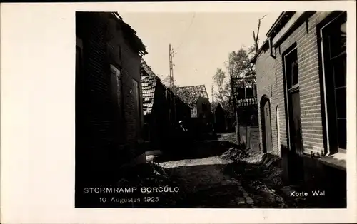 Ak Borculo Gelderland, Stormramp 10. August 1925, Korte Wal