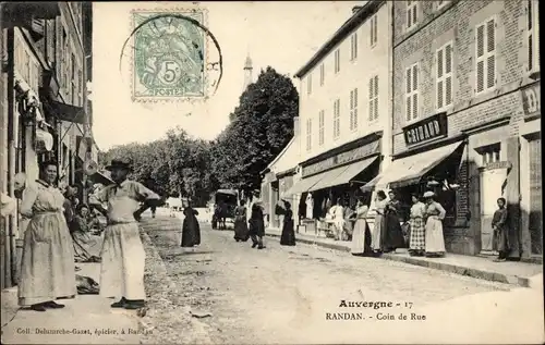 Ak Randan Puy de Dôme, Coin de Rue, Geschäfte