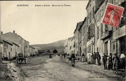 Ak Ardes sur Couze Puy de Dôme, Quartier du Foirail
