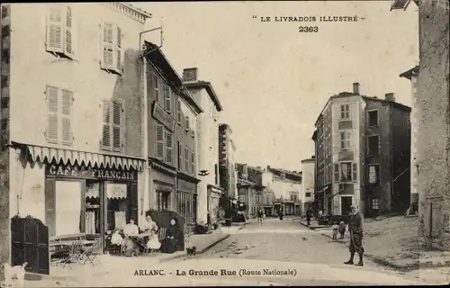 Ak Arlanc Puy de Dôme, La Grande Rue