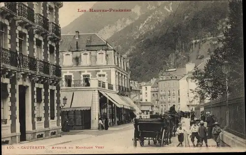 Ak Cauterets Hautes Pyrénées, Avenue du Mamelon Vert