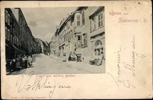 Ak Sarre Union Saarunion Elsass Bas Rhin, Hauptstraße