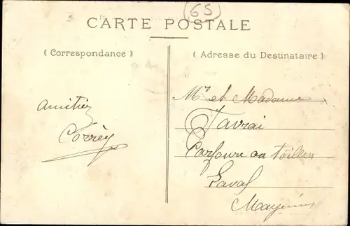 Ak Lannemezan Hautes Pyrénées, Rue Carnot
