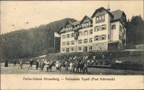 Ak La Broque Vorbruck Elsass Bas Rhin, Ferienkolonie Strassburg, Ferienheim Yquell