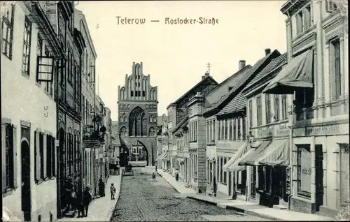 Ak Teterow in Mecklenburg, Rostocker Straße