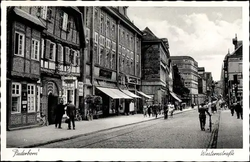 Ak Paderborn in Westfalen, Westernstraße