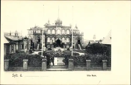 Ak Insel Sylt in Nordfriesland, Villa Roth