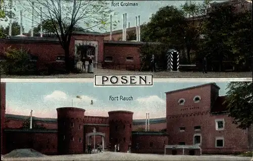 Ak Poznań Posen, Fort Grolman, Fort Rauch