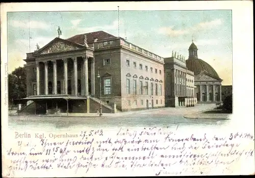 Ak Berlin Mitte, Kgl. Opernhaus