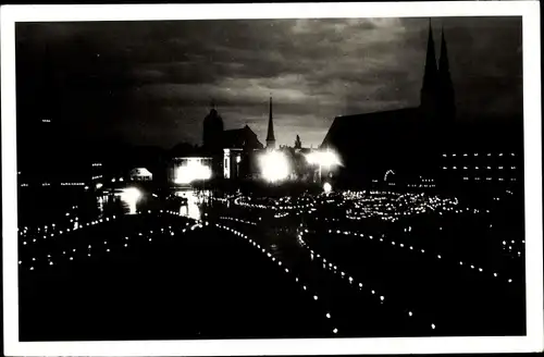 Ak Altötting in Oberbayern, Lichterprozession