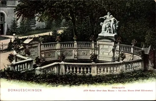 Ak Donaueschingen im Schwarzwald, Donauquelle