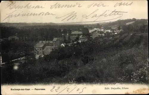 Ak Roclenge-sur-Geer Limbourg Wallonien Lüttich, Panorama