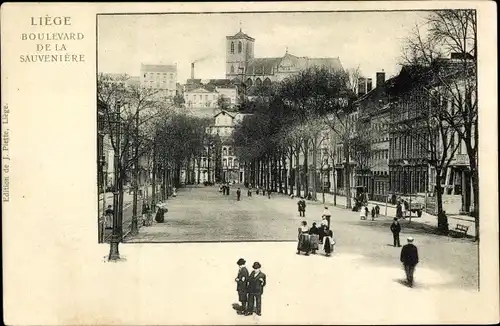 Ak Liège Lüttich Wallonien, Boulevard de la Sauveniére