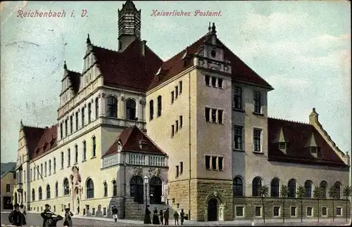 Ak Reichenbach im Vogtland, Kaiserliches Postamt