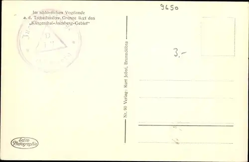 Ak Mühlbach Klingenthal Vogtland, Aschberg, Georgenthal, Häuser, Brunndöbra, Jugendherberge