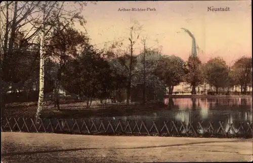 Ak Neustadt in Sachsen, Arthur-Richter-Park