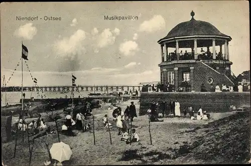 Ak Ostseebad Niendorf Timmendorfer Strand, Musikpavillon