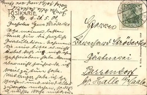 Ak Bad Freienwalde an der Oder, Blick auf den Ort