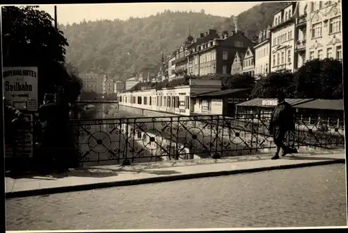 Foto Karlovy Vary Karlsbad Stadt, Brückenpartie, Fotograf Hubl