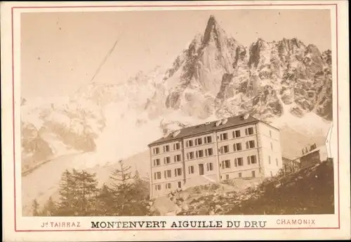 Carte de Visite Chamonix Mont Blanc Haute Savoie, Le Montenvert et l'Aiguille du Dru