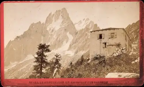 Carte de Visite Chamonix Mont Blanc Haute Savoie, Le Montenvert et l'Aiguille des Charmoz