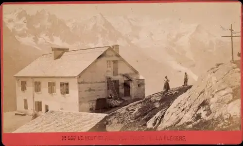 Carte de Visite Chamonix Haute Savoie, Le Mont Blanc, Vue prise de la Flegerie