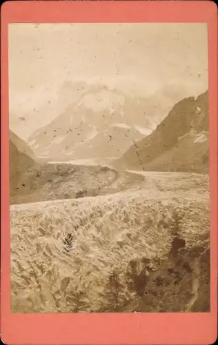 Carte de Visite Chamonix Haute Savoie, Le Mont Blanc, Vallee, Montanvert, Ad. Braun & Compagnie